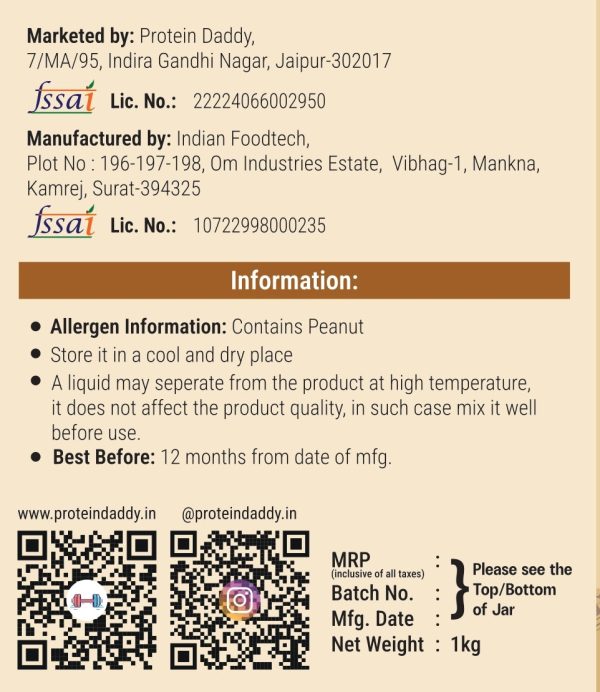 Peanut Butter - White Chocolate Flavour | upto 50% OFF![1kg] - Image 3