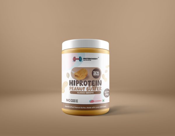 High Protein Classic Smooth Peanut Butter with Added Pea Protein – 32g Protein per 100g[1kg]