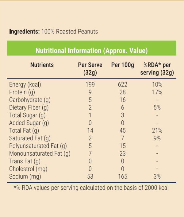 peanut butter - unsweetened / 40% OFF [500g] - Image 2